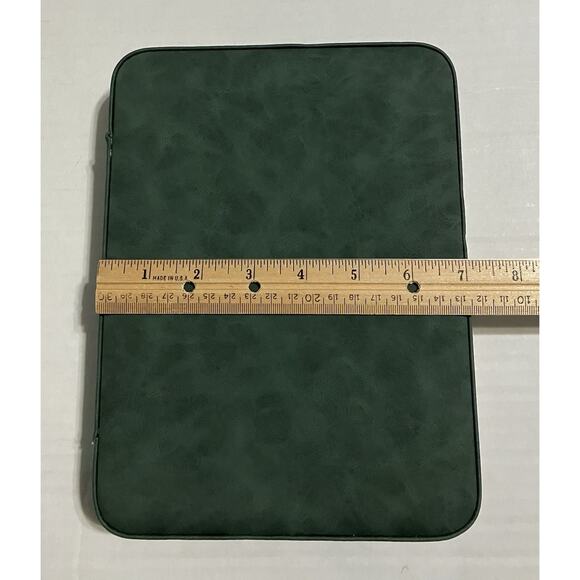 Microfiber Leather Travel Backgammon Set Zip Closure w Wristlet All Pieces NWOB - Picture 10 of 11